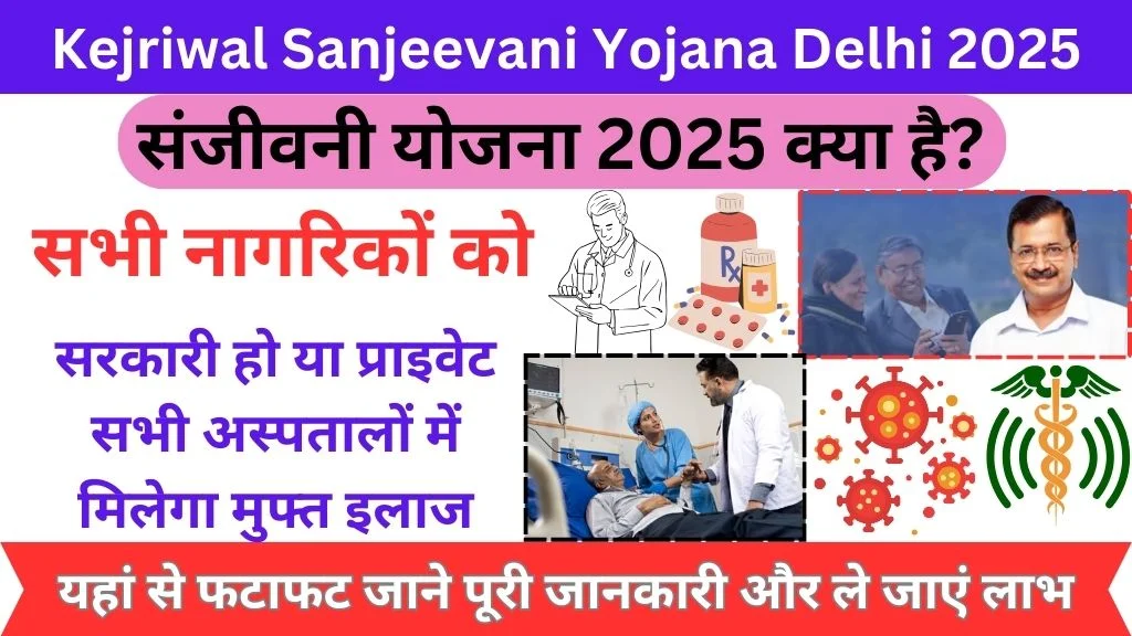 Kejriwal Sanjeevani Yojana Delhi 2025 Online Apply