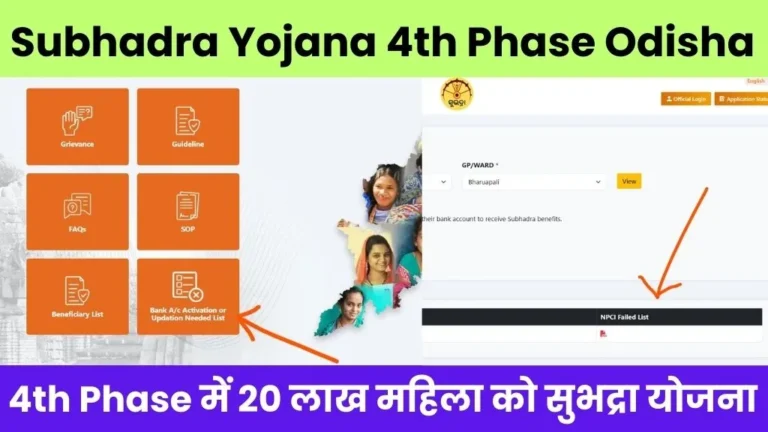 Subhadra yojana 4th phase odisha @subhadra.odisha.gov.in