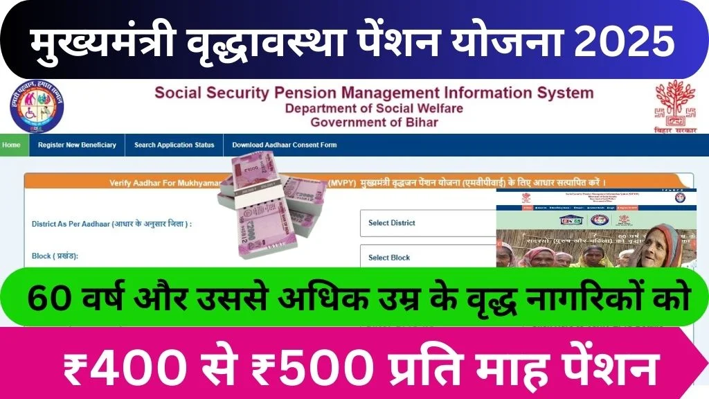 Mukhyamantri Vridha Pension Yojana 2025