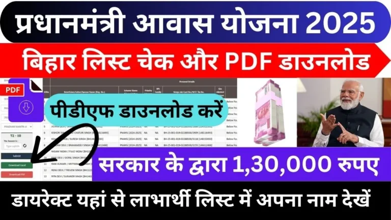 Awas Yojana List 2025 Bihar Pdf Download