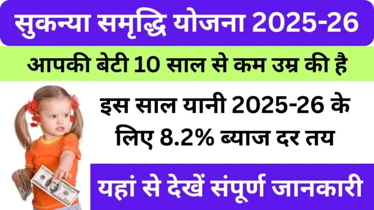 Sukanya Samriddhi Yojana Interest Rate 2025-26